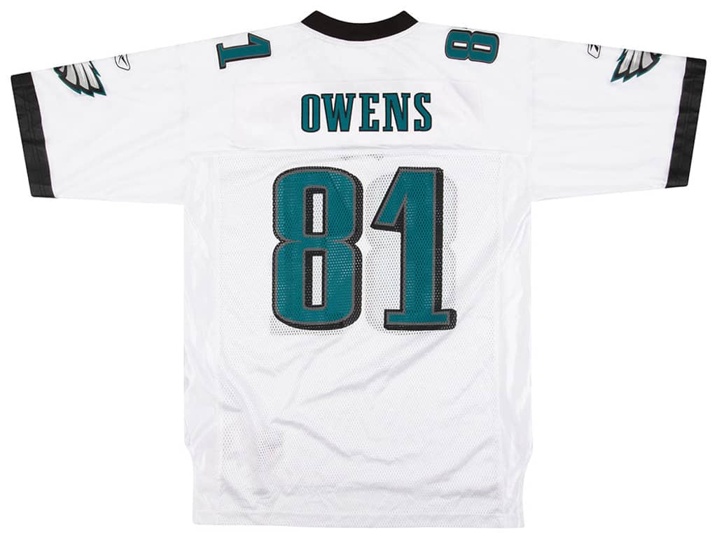 2005 Philadelphia Eagles Owens #81 Reebok On Field Jersey (Away) Y