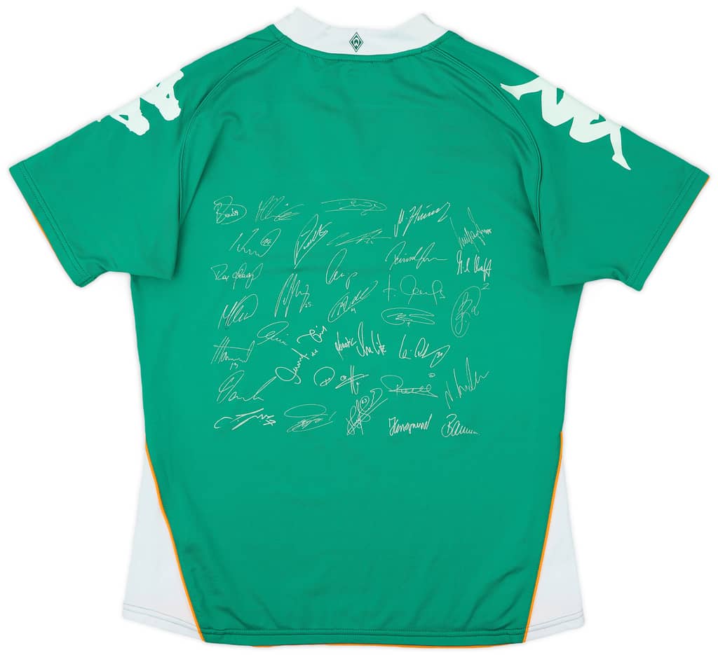 2008-09 Werder Bremen 'Squad Signed' Away Shirt - 10/10 - (Women's M)