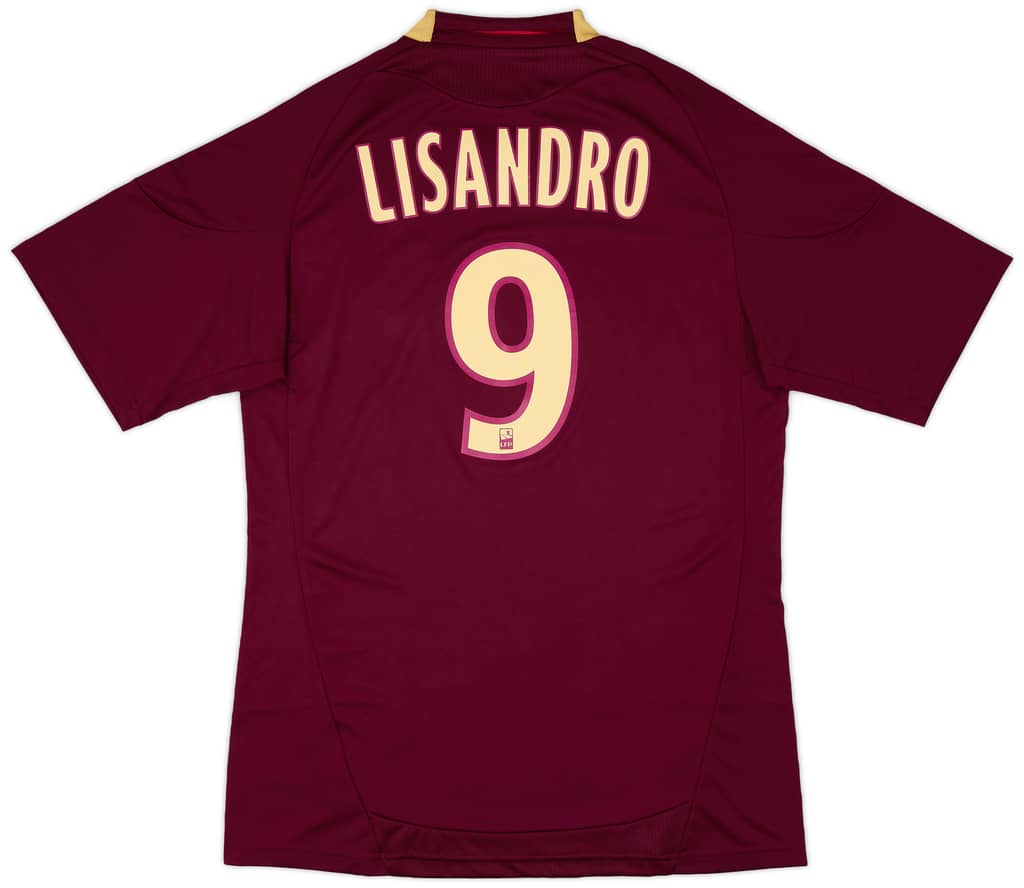 2010-11 Lyon Away Shirt Lisandro #9 (M)
