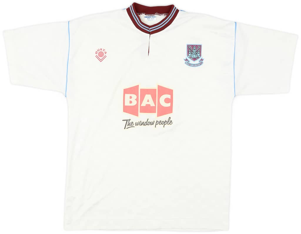 1990-91 West Ham Away Shirt #1 - 7/10 - (S)