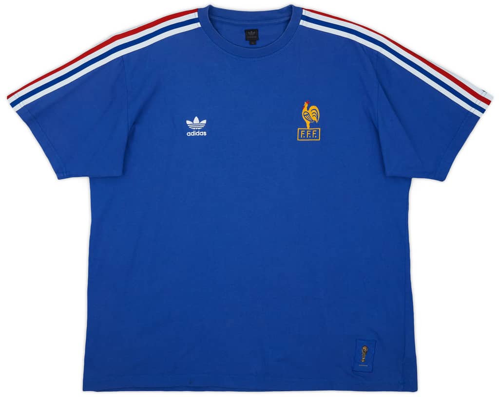 2006-07 France adidas Originals Cotton Tee - 8/10 - (XL)
