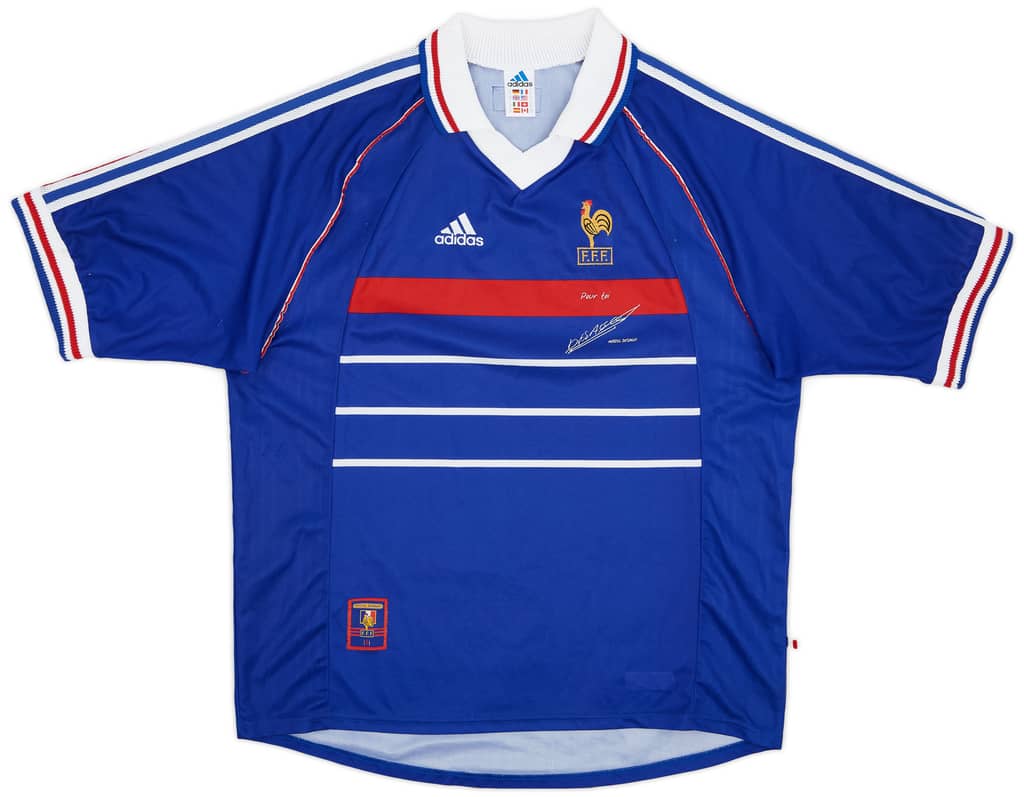 1998-00 France 'Pour Toi Marcel Desailly' Home Shirt - 9/10 - (XL)