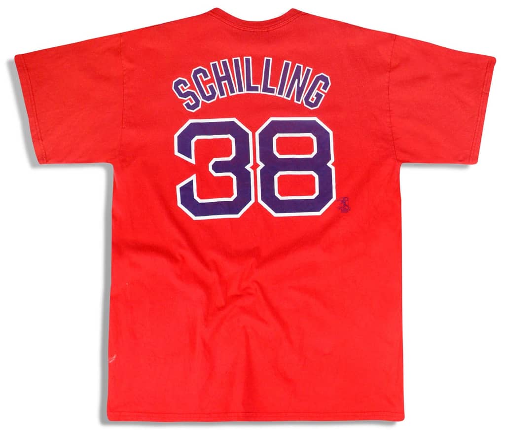2004-07 Boston Red Sox Schilling #38 Majestic Tee XL