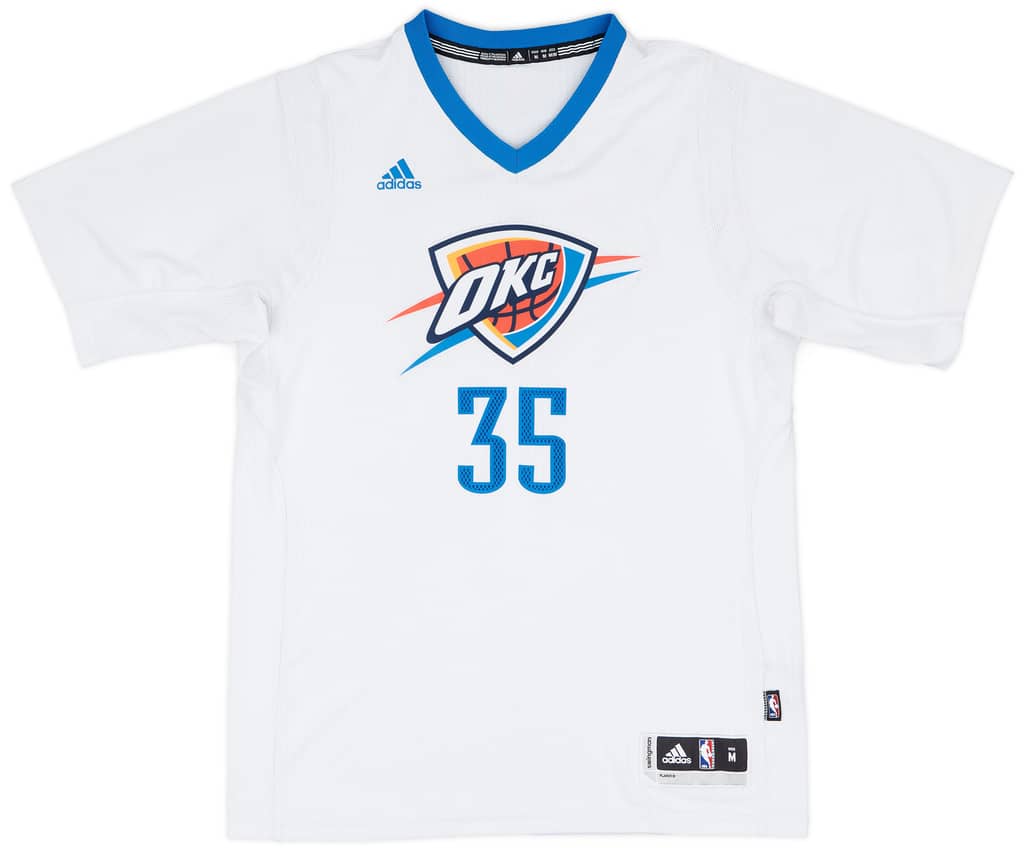2014-16 Oklahoma City Thunder Durant #35 adidas Swingman Alternate Jersey - 8/10 - (M)