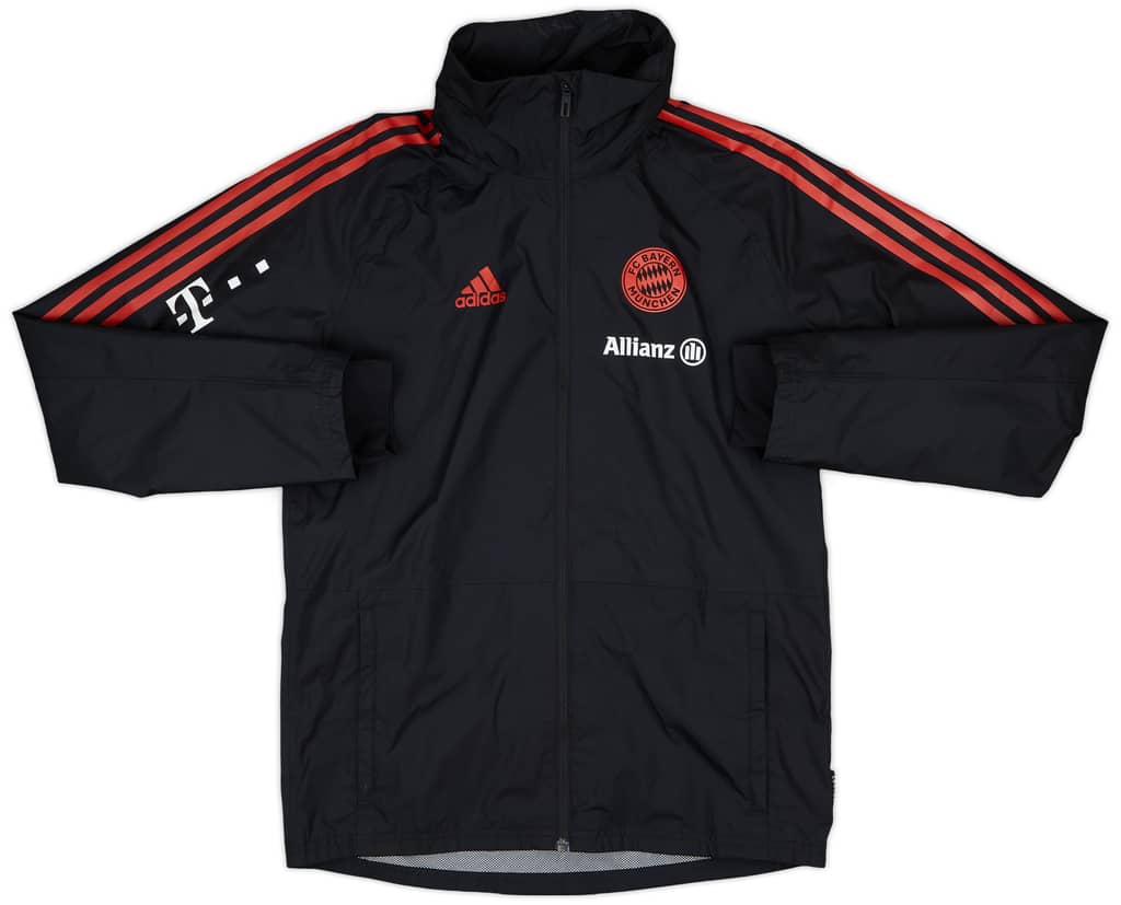 2021-22 Bayern Munich adidas Hooded Rain Jacket - 8/10 - (S)