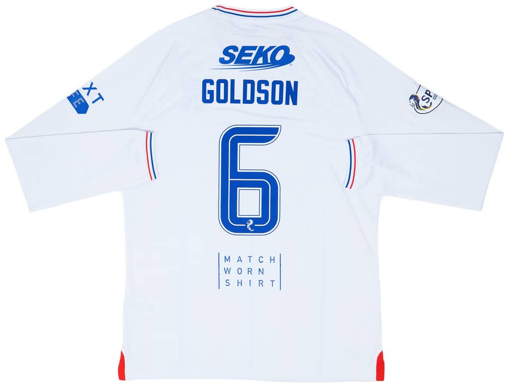 2023-24 Rangers Match Issue Away Shirt Goldson #6