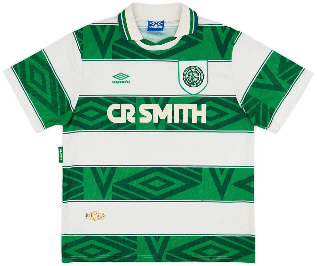 1993-95 Celtic Home Shirt - 8/10 - (XL)