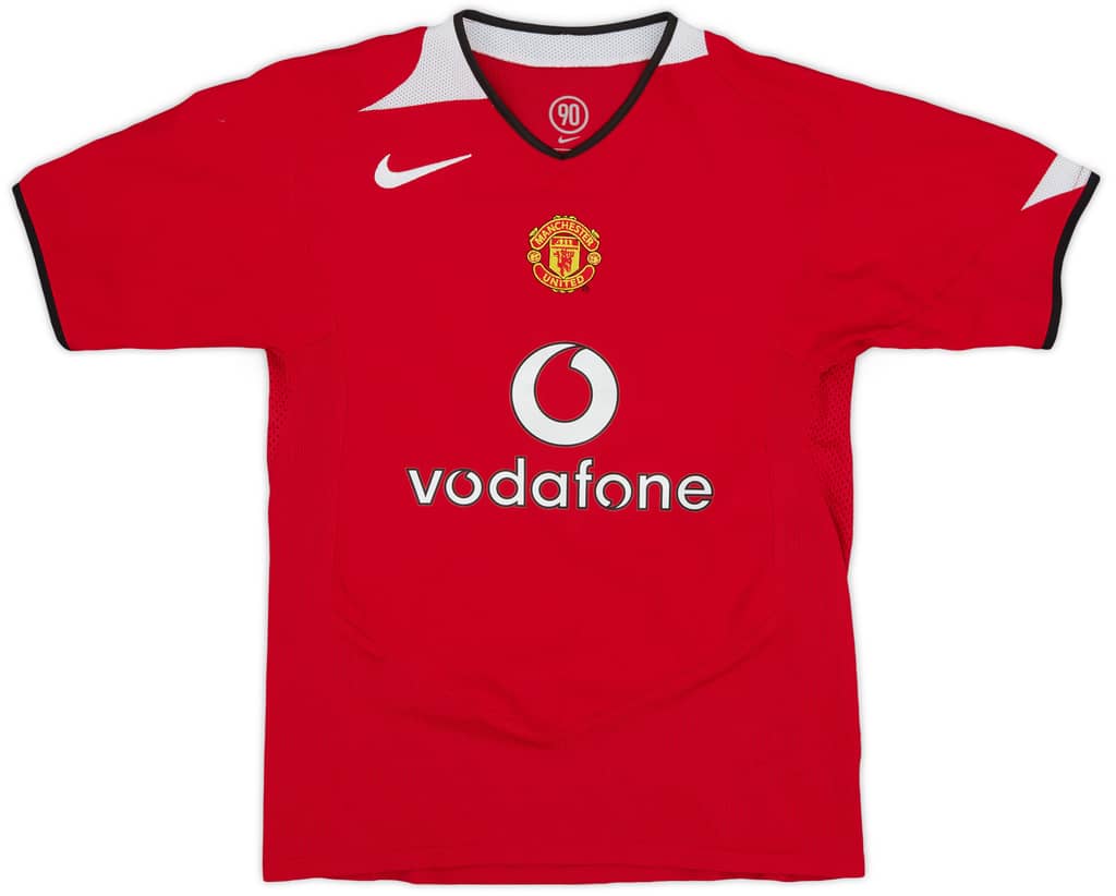 2004-06 Manchester United Home Shirt - 8/10 - (M.Boys)
