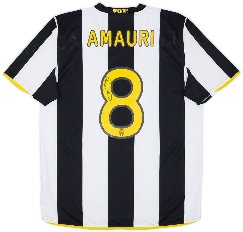 2008-09 Juventus Signed Home Shirt Amauri #8 - 5/10 - (L)