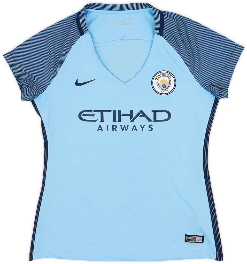 2016-17 Manchester City Home Shirt - 8/10 - (Women's M)