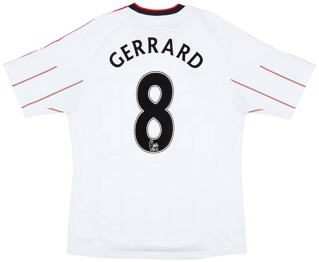 2010-11 Liverpool Away Shirt Gerrard #8 - 7/10 - (L)