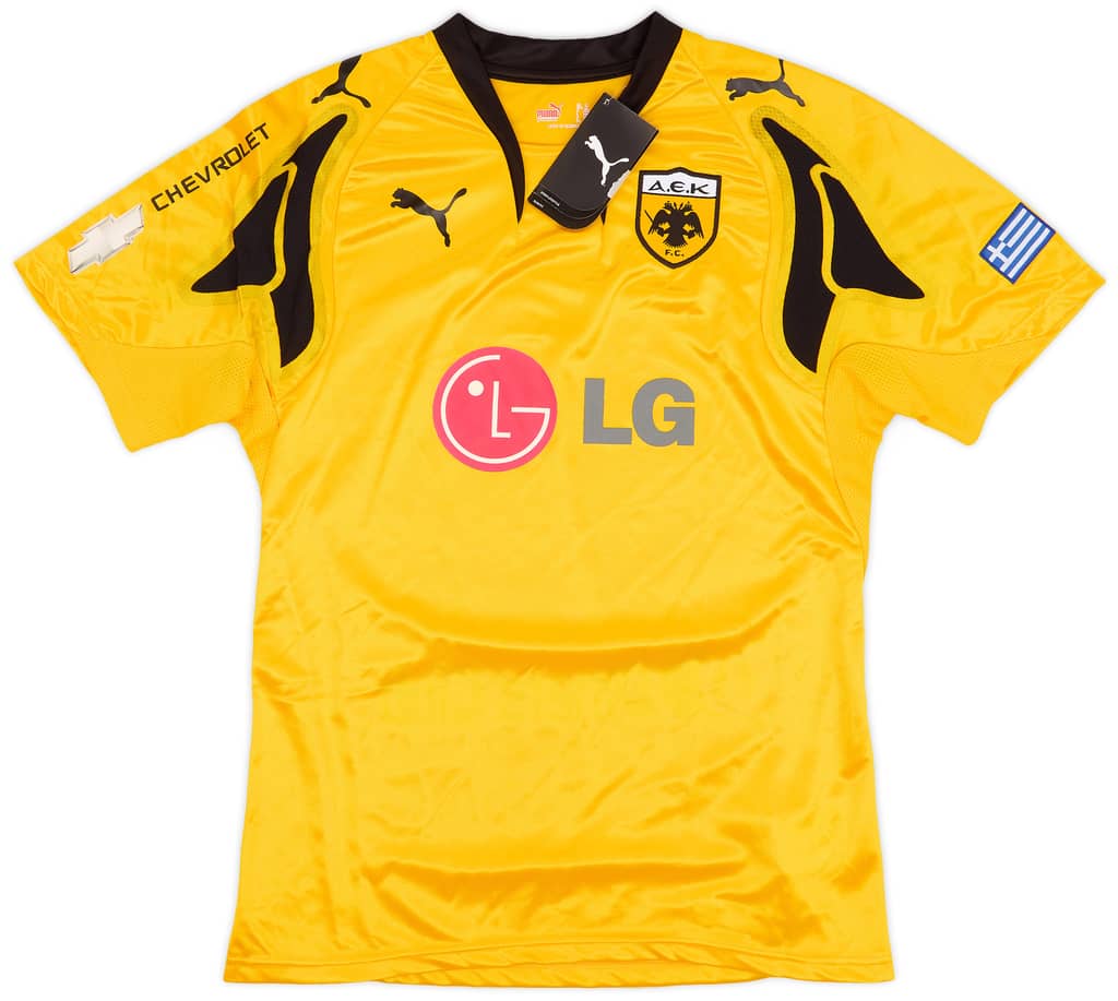 2007-08 AEK Athens Home Shirt Rivaldo #10 (M)