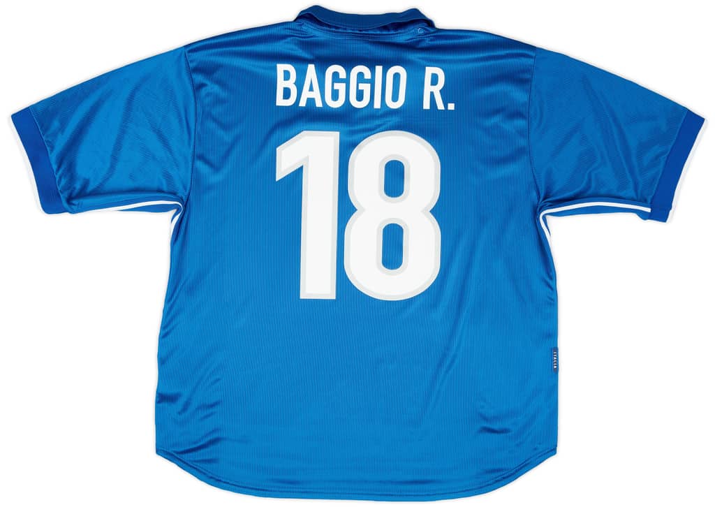 1997-98 Italy Home Shirt Baggio #18 - 6/10 - (S)
