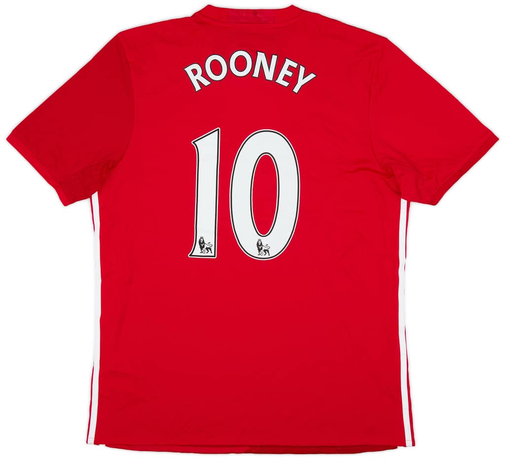 2016-17 Manchester United Home Shirt Rooney #10 (L)