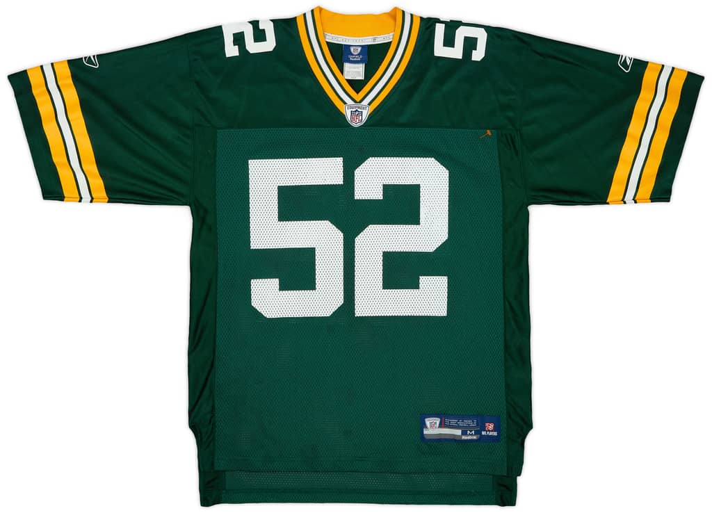 2009-11 Green Bay Packers Matthews #52 Reebok On Field Home Jersey - 9/10 - (M)