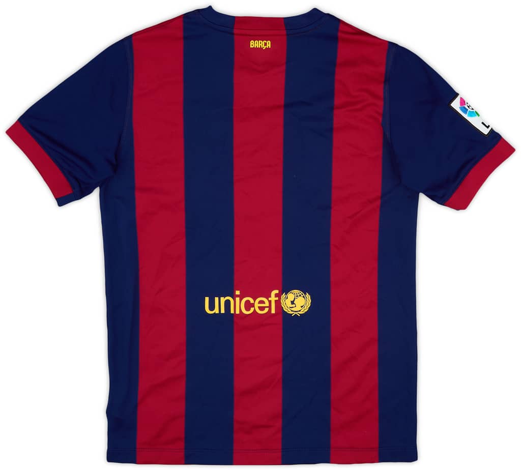 2014-15 Barcelona Home Shirt - 10/10 - (XL.Boys)