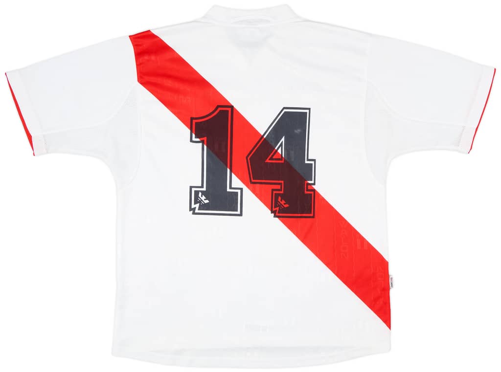 2004-06 Peru Home Shirt #14 - 8/10 - (XL)