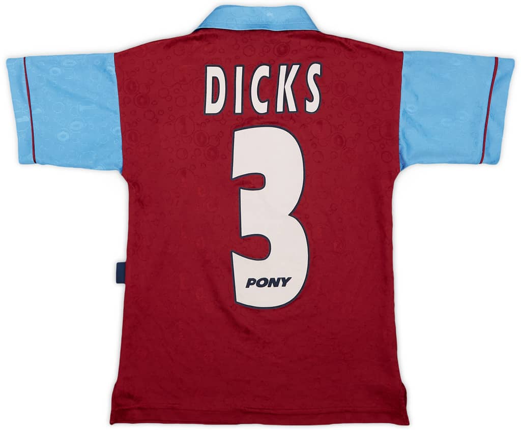 1995-97 West Ham Centenary Home Shirt Dicks #3 - 8/10 - (S.Boys)