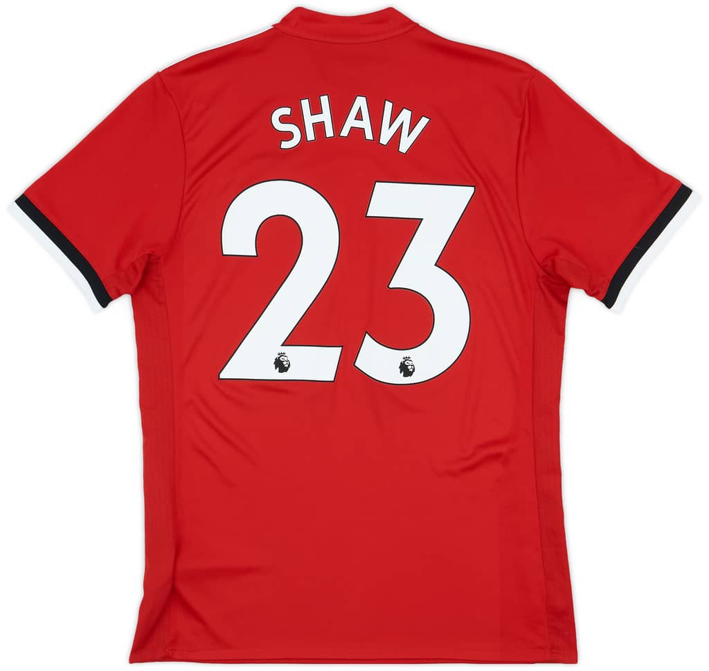 2017-18 Manchester United Home Shirt Shaw #23 - 8/10 - (M)