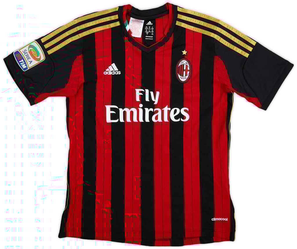 2013-14 AC Milan Home Shirt Kaka #22 - 4/10 - (M.Boys)