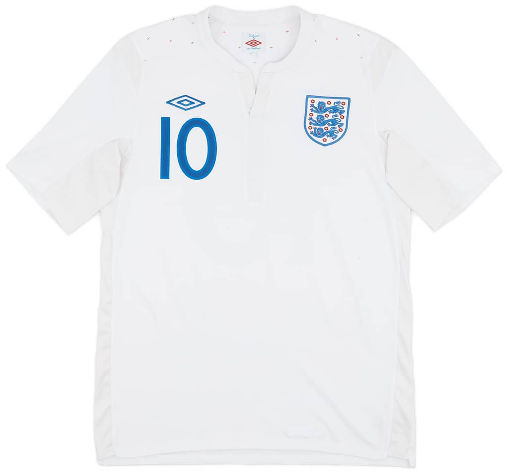 2010-11 England Home Shirt Rooney #10 - 7/10 - (M)