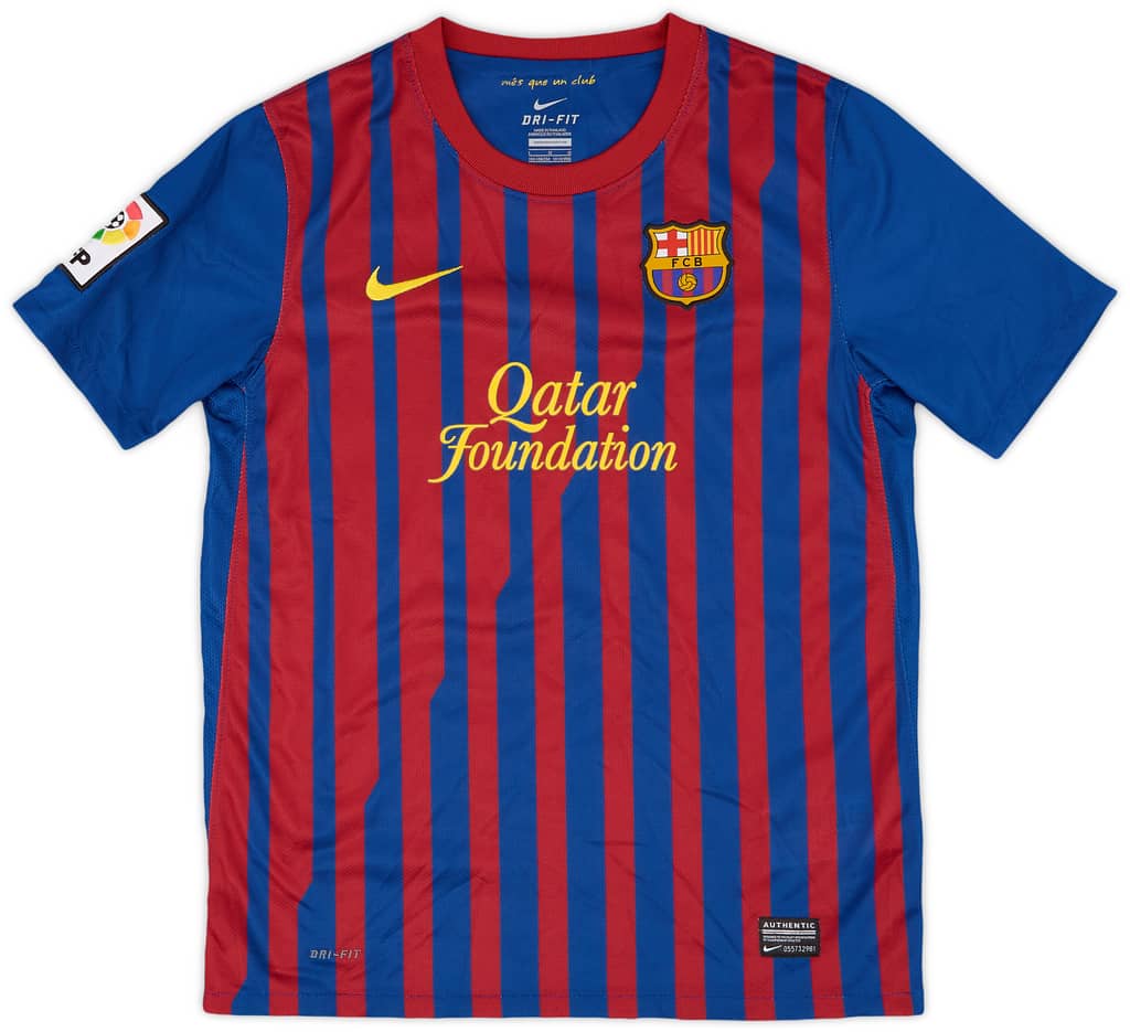 2011-12 Barcelona Home Shirt - 9/10 - (L.Boys)