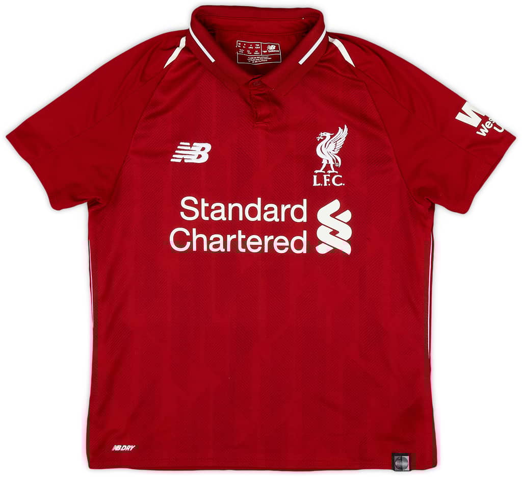 2018-19 Liverpool Home Shirt - 9/10 - (M.Boys)