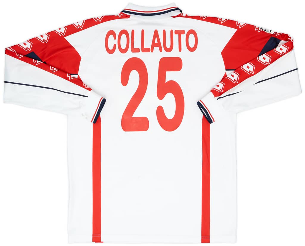 1999-00 Bari Match Worn Home Shirt Collauto #25