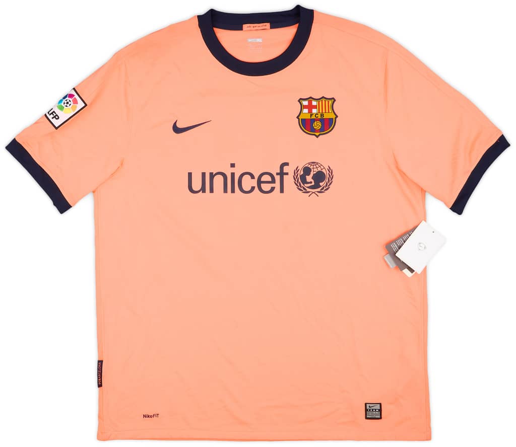 2009-10 Barcelona Away Shirt Messi #10 (XL)