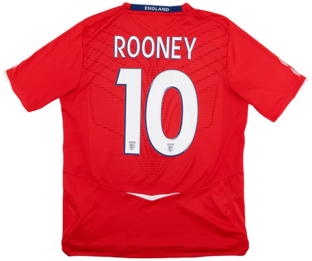 2008-10 England Away Shirt Rooney #10 - 8/10 - (L)