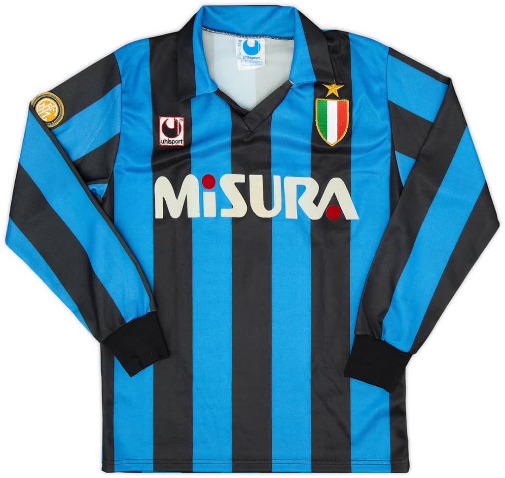 1989-90 Inter Milan Home L/S Shirt - 8/10 - (S)