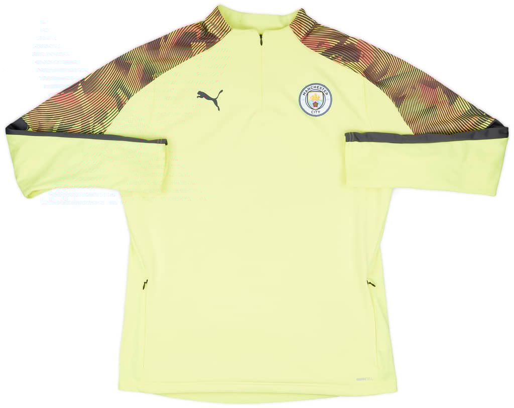 2019-20 Manchester City Puma 1/4 Zip Drill Top - 8/10 - (XL)