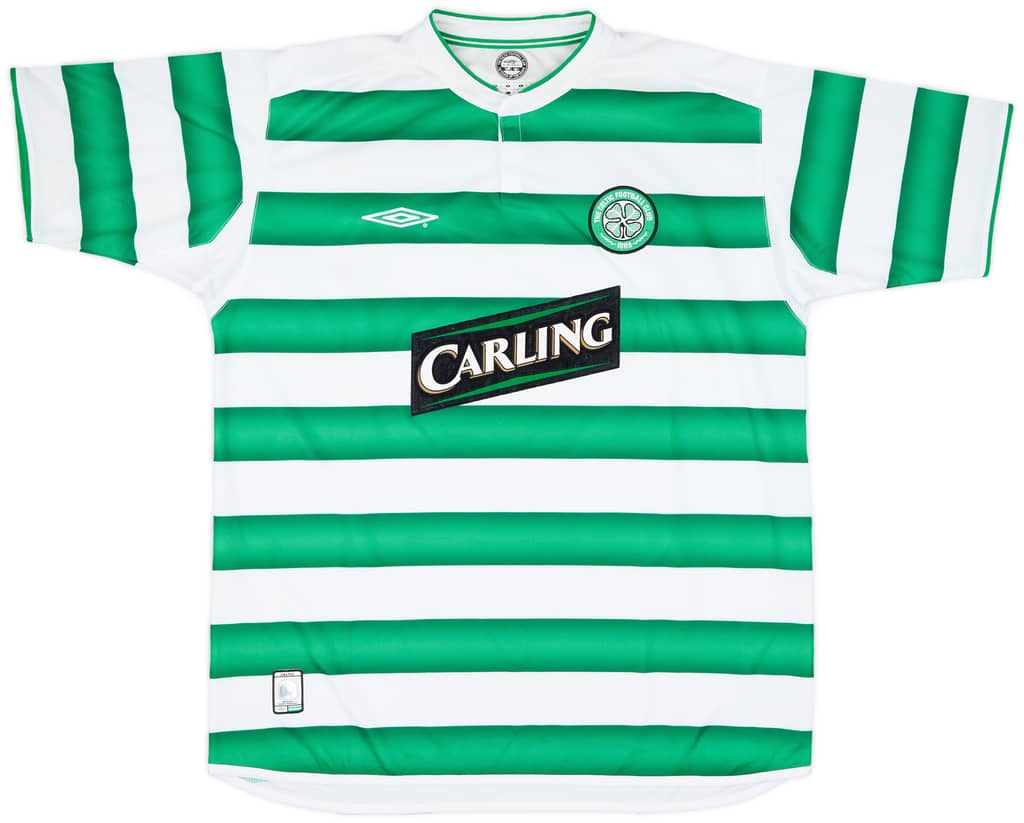 2003-04 Celtic Home Shirt Lennon #18 - 8/10 - (XL)