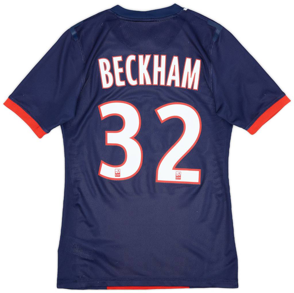2013-14 Paris Saint-Germain Player Issue Home Shirt Beckham #32 - 8/10 - (S)