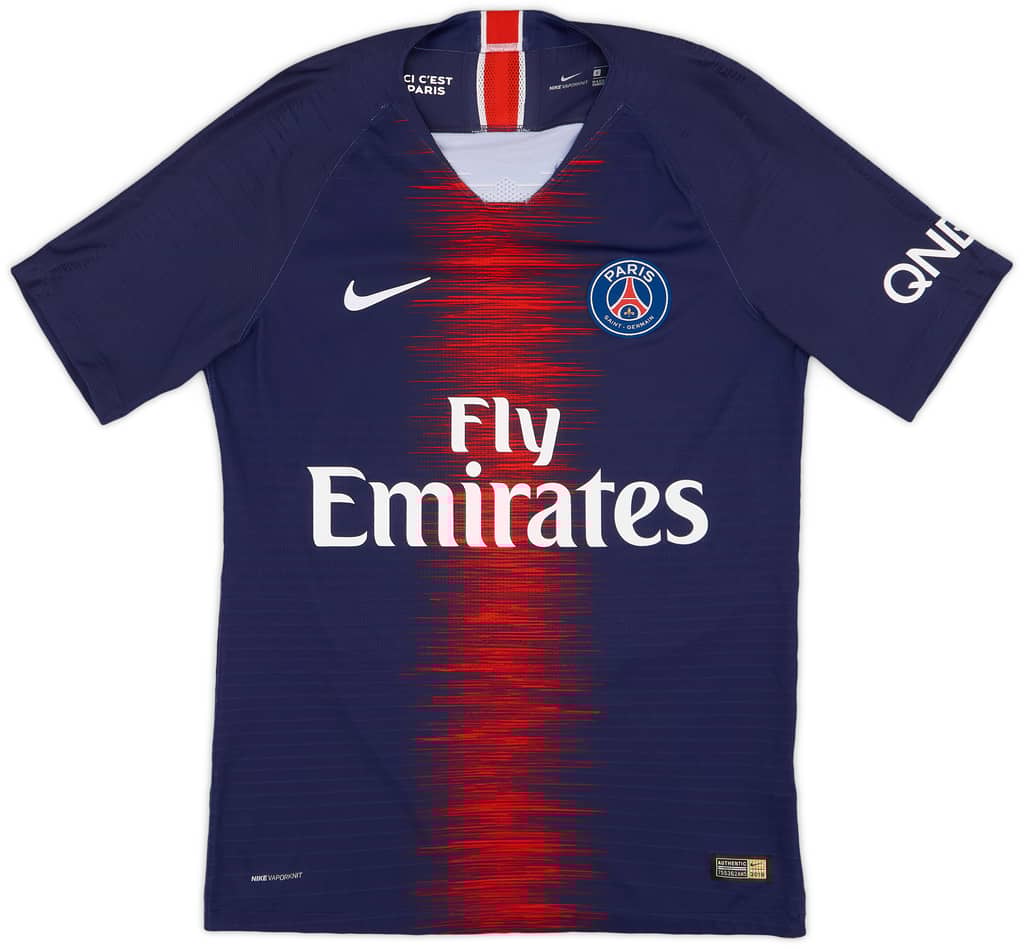 2018-19 Paris Saint-Germain Authentic Home Shirt Mbappe #7 - 9/10 - (S)