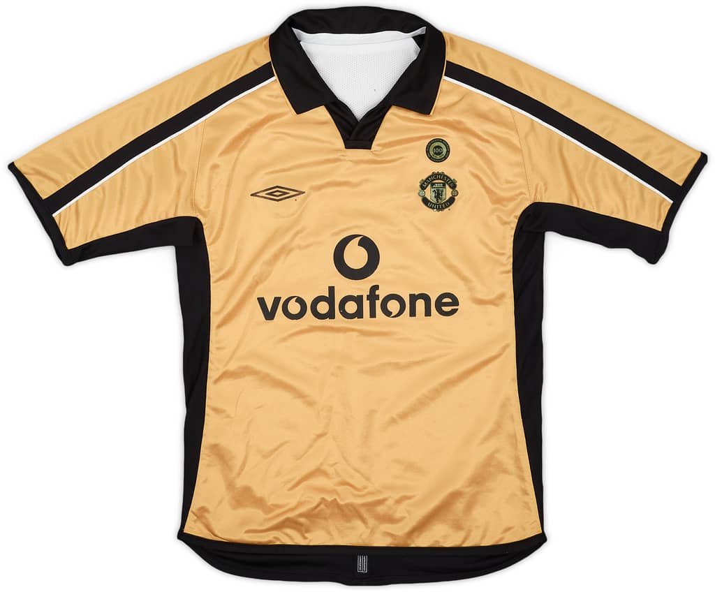 2001-02 Manchester United Centenary Away/Third Shirt - 8/10 - (S.Boys)