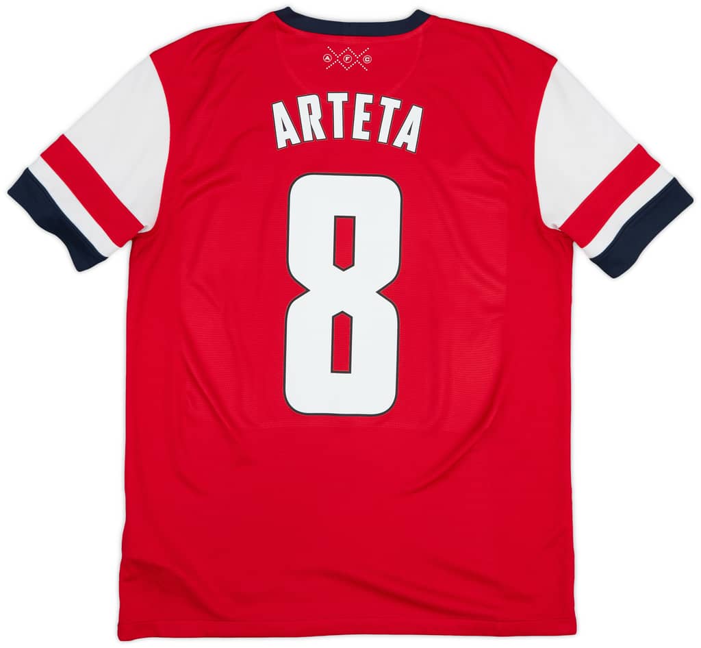 2012-14 Arsenal Home Shirt Arteta #8 - 7/10 - (M)