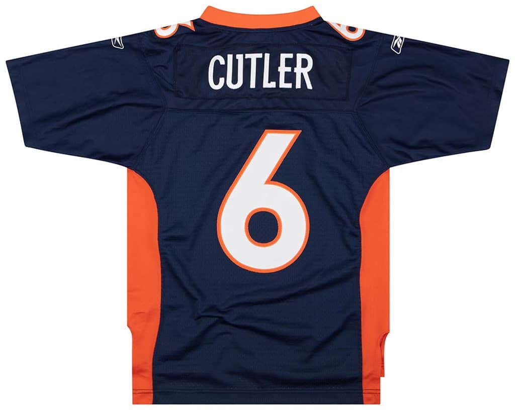 2008 Denver Broncos Cutler #6 Reebok Premier Jersey (Home) Y