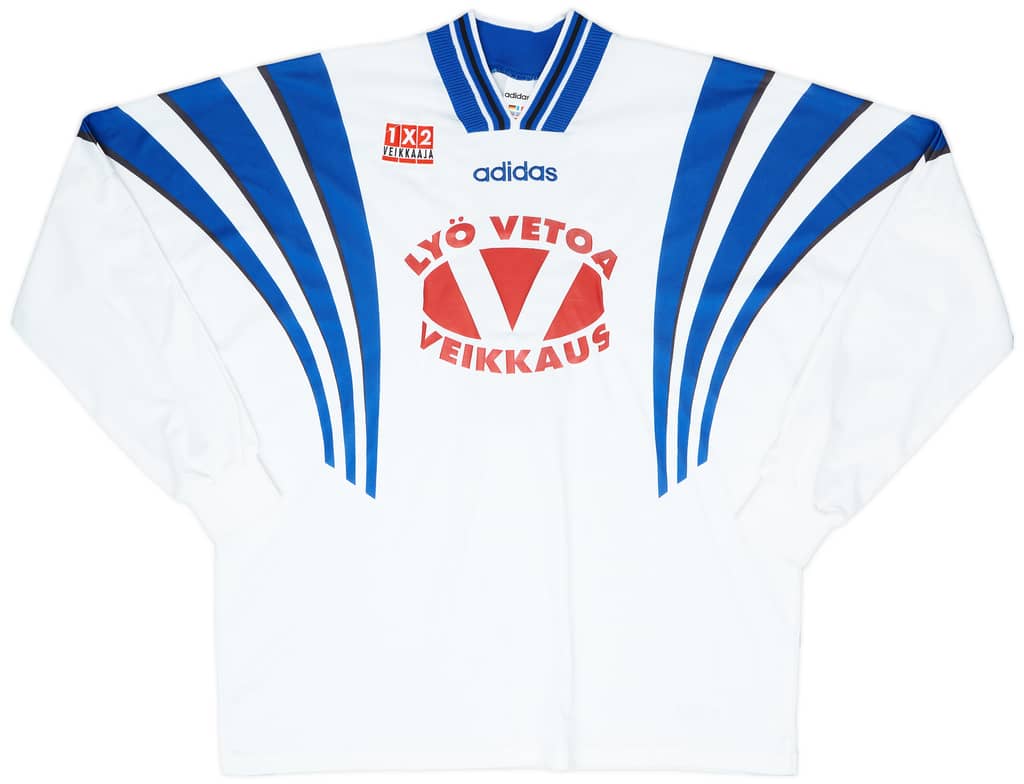 1996 Finland Player Issue Home/Training L/S Shirt #8