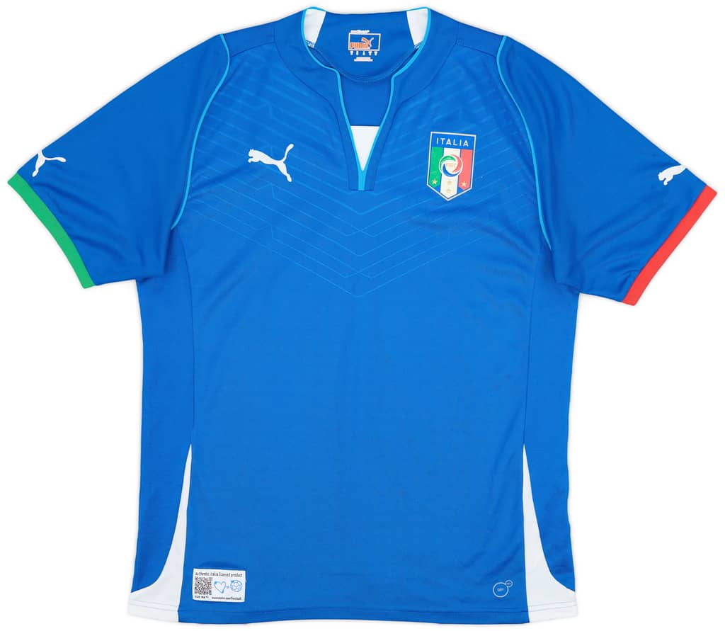 2013 Italy Confederations Cup Authentic Home Shirt - 8/10 - (M)
