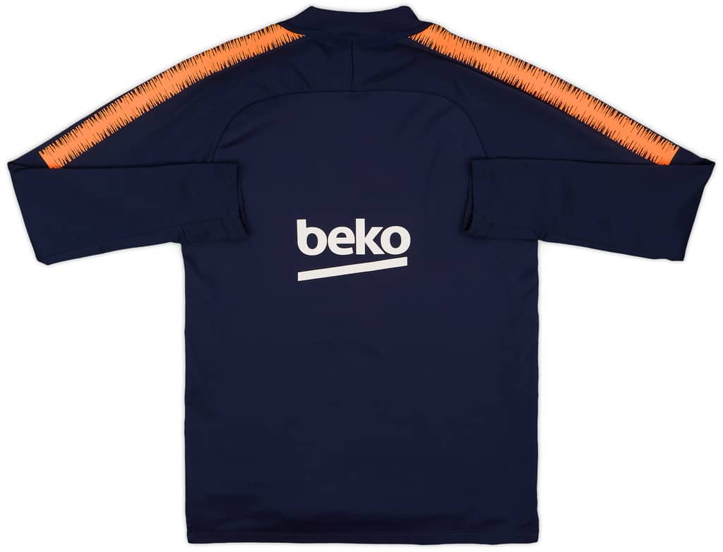 2018-19 Barcelona Nike 1/4 Zip Training Top - 8/10 - (S)