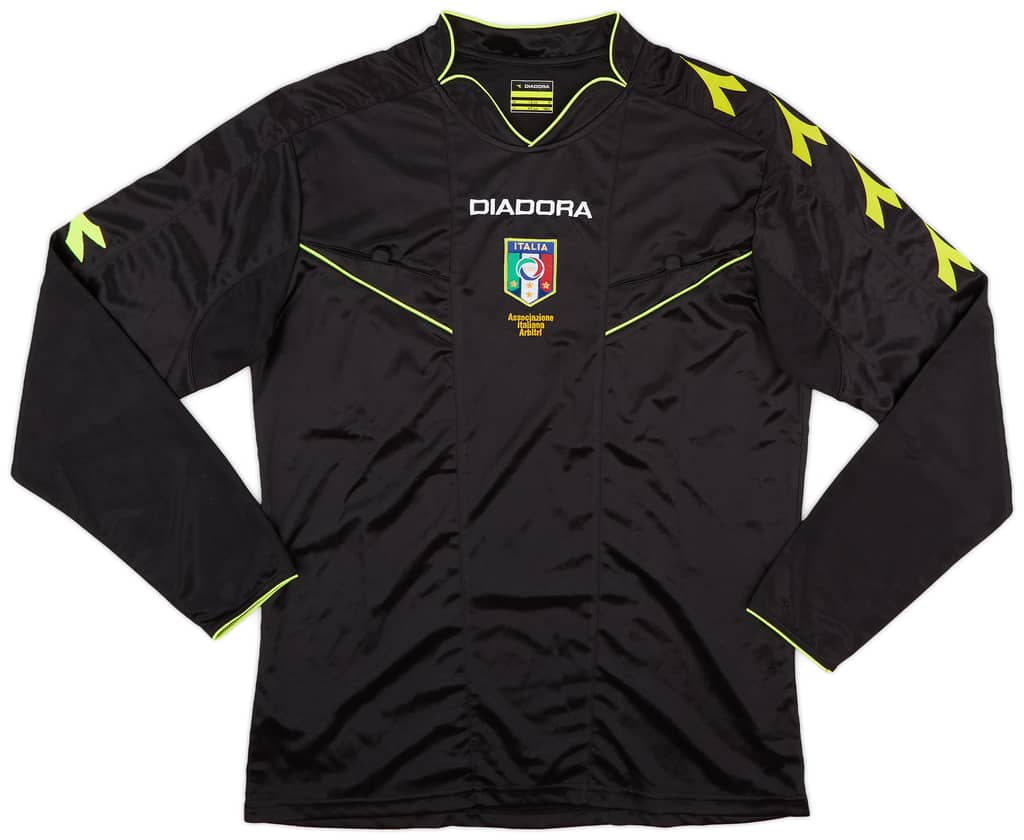 2013-15 Italy Diadora Referee L/S Shirt - 8/10 - (M)