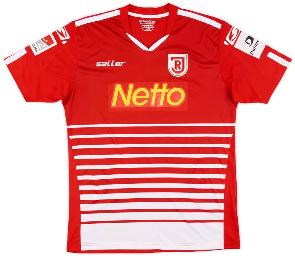 2018-19 Jahn Regensburg Match Issue Away Shirt Gruttner #15