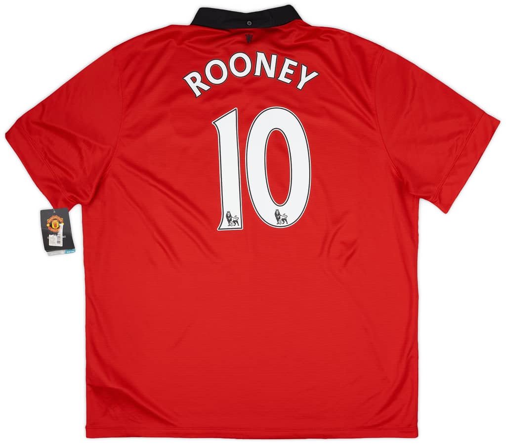 2013-14 Manchester United Home Shirt Rooney #10 (XXL)
