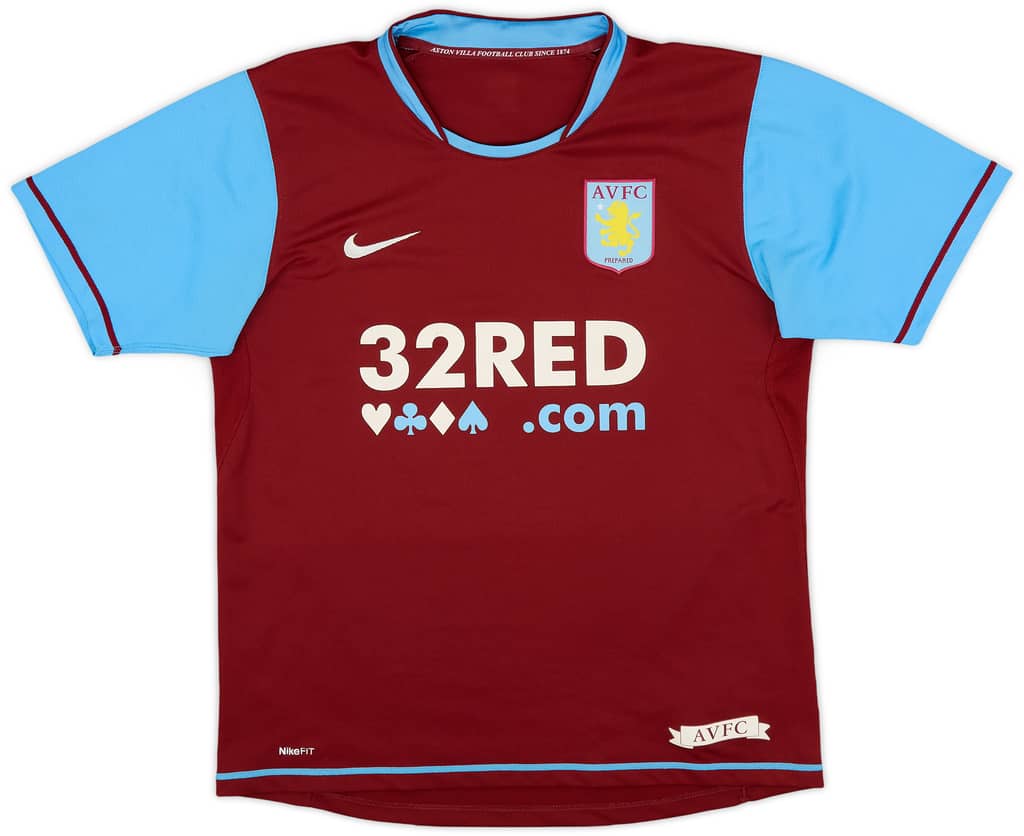2007-08 Aston Villa Home Shirt Petrov #19 - 6/10 - (M)