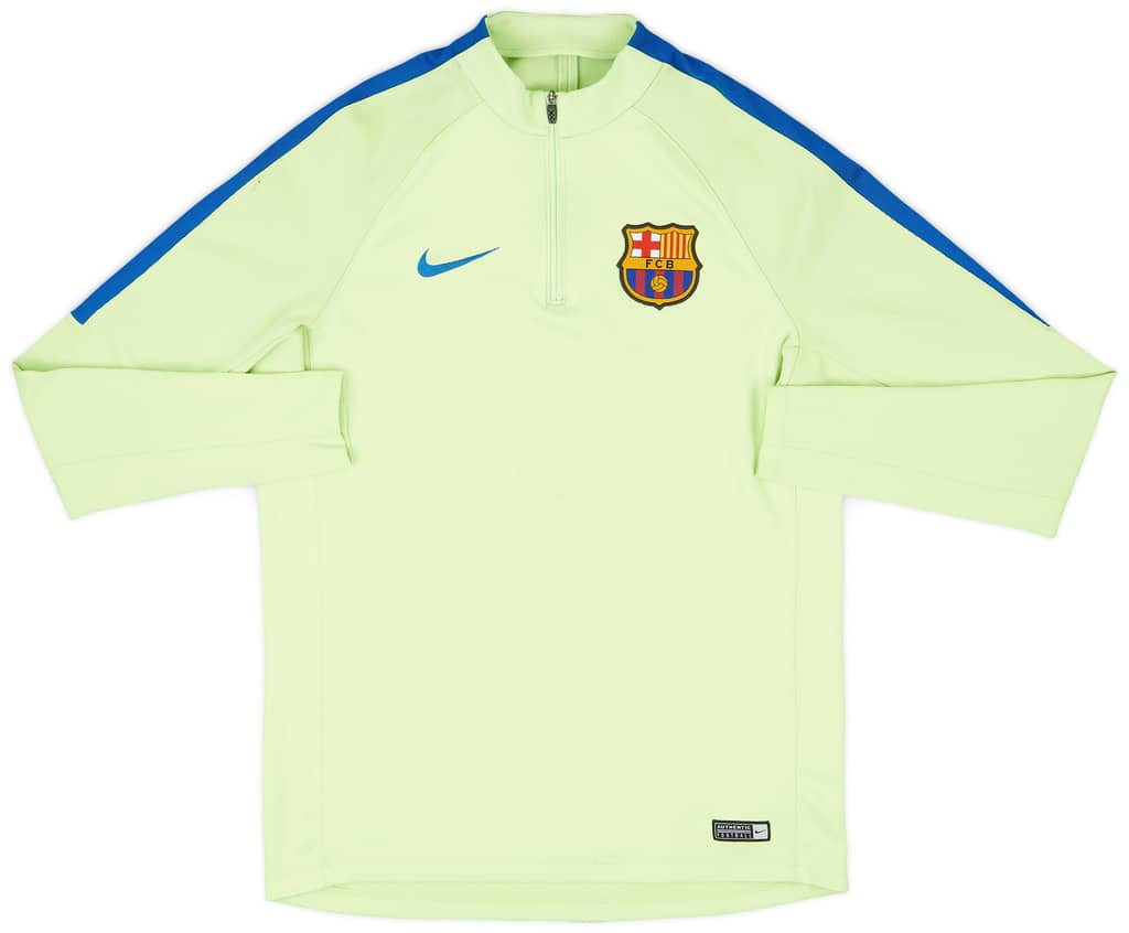 2017-18 Barcelona Nike 1/4 Zip Drill Top - 4/10 - (L)