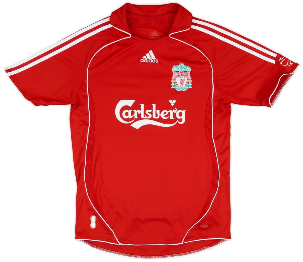 2006-08 Liverpool Home Shirt Gerrard #8 - 7/10 - (S)