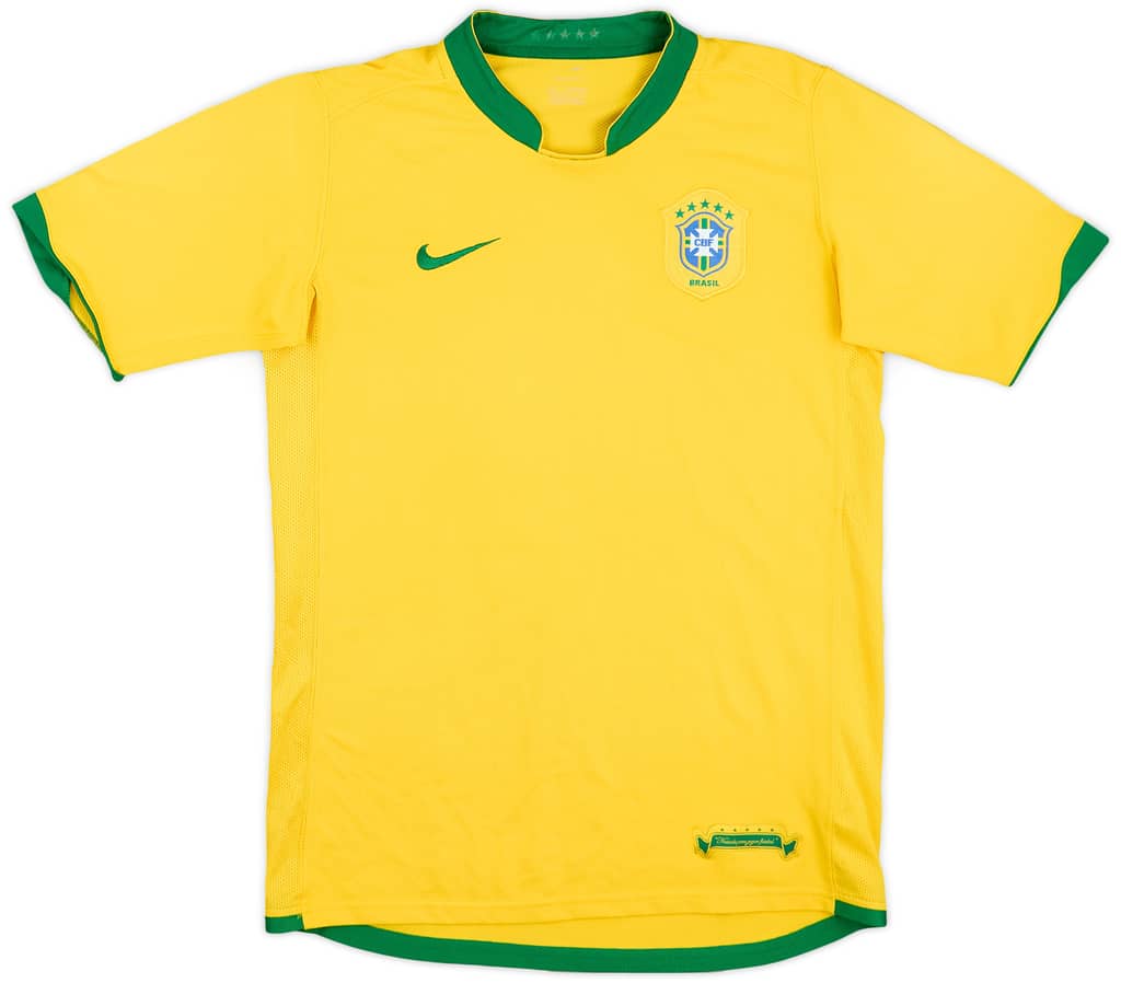 2006-08 Brazil Home Shirt - 8/10 - (XL.Boys)