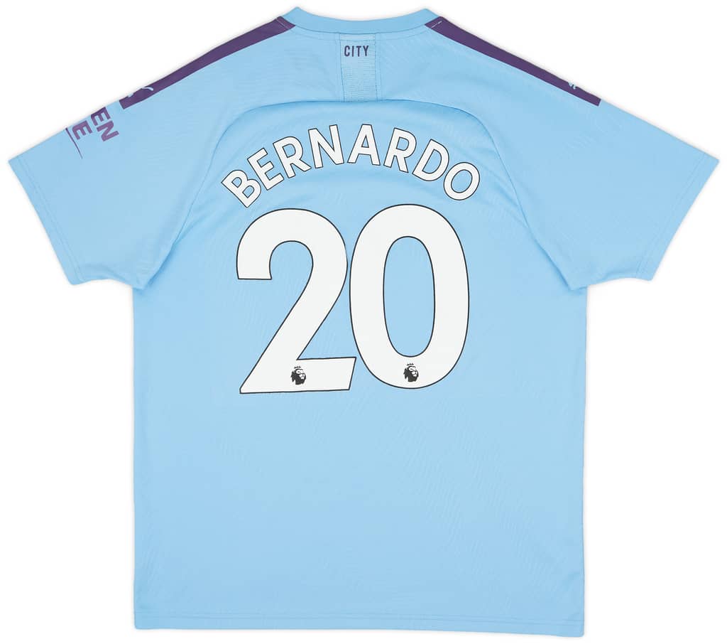 2019-20 Manchester City Home Shirt Bernardo #20 - 5/10 - (XL)