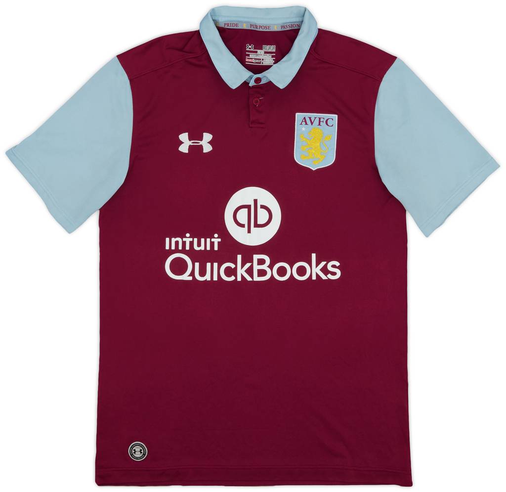 2016-17 Aston Villa Home Shirt - 7/10 - (M)
